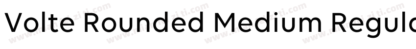 Volte Rounded Medium Regular字体转换